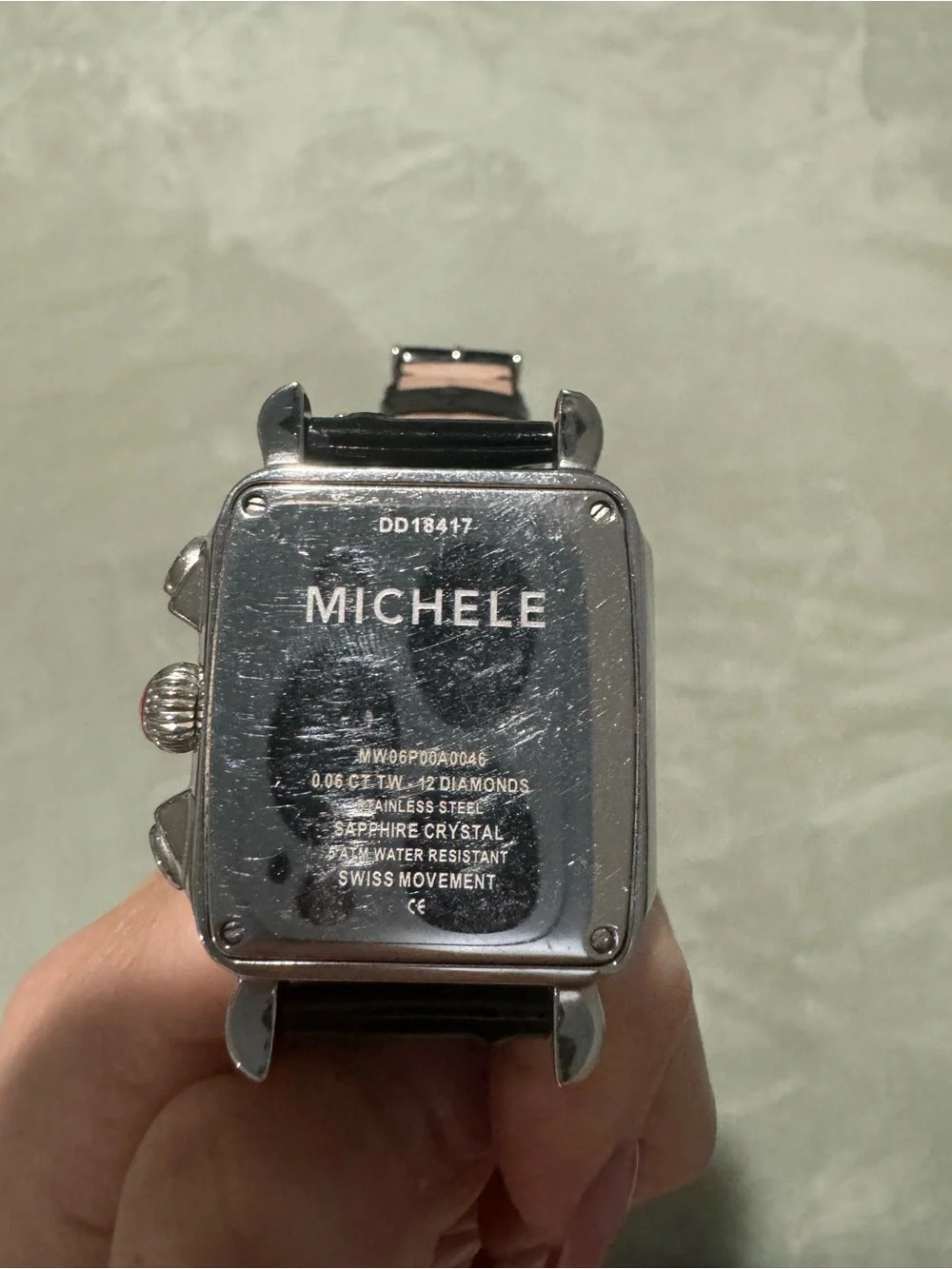 Michele branded wristwatch